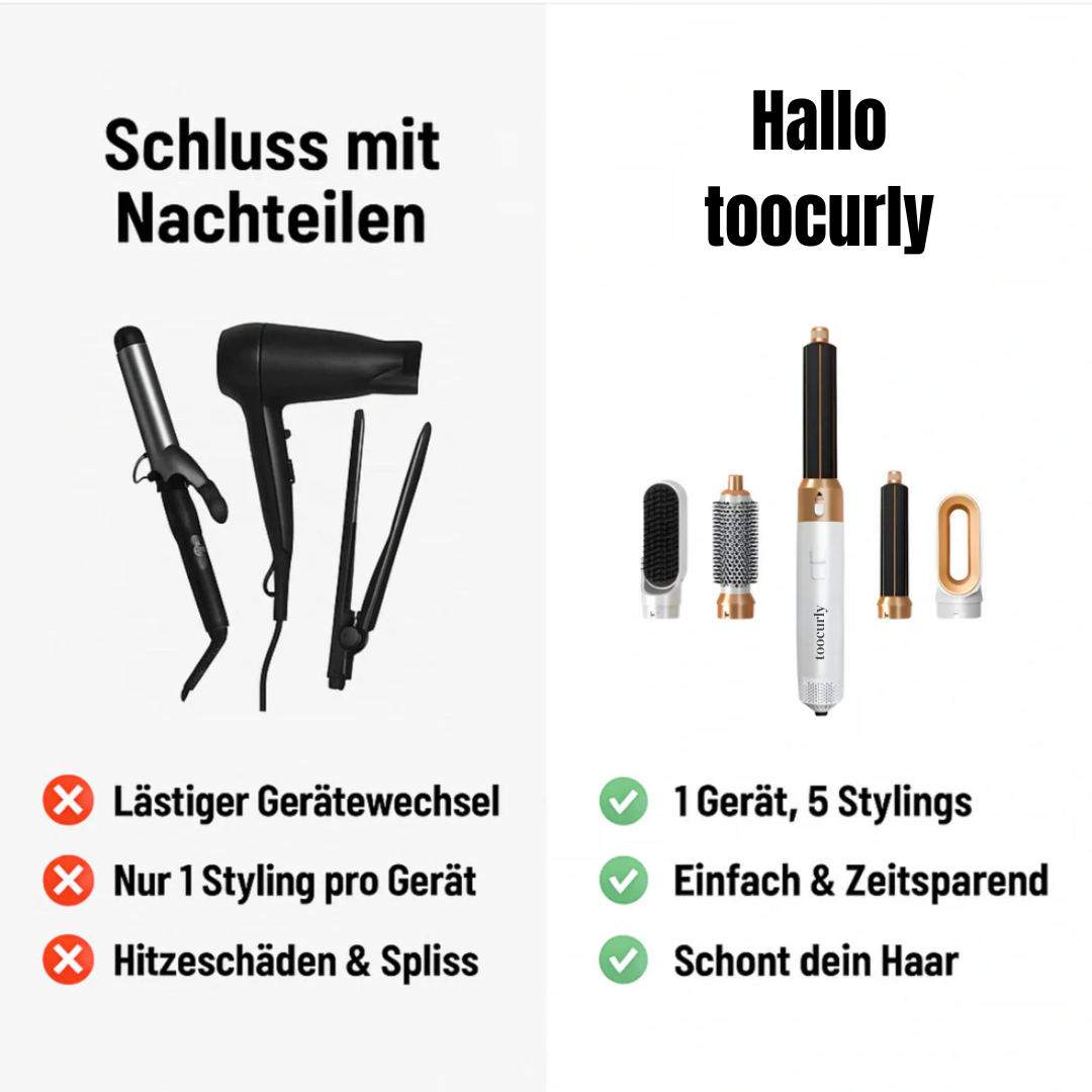 TOOCURLY - 5 IN 1 HAARSTYLER